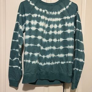 green and white tie dye Sonoma sweatshirt
